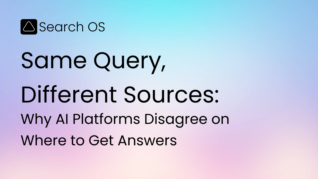 Same Query, Different Sources: Why AI Platforms Disagree on Where to Get Answers